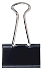BINDER CLIPS, MEDIUM, STAPLES, BLACK, 12/CT THUMBNAIL